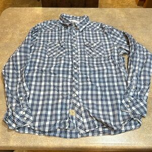 Men’s Trevero pearl snap shirt size large